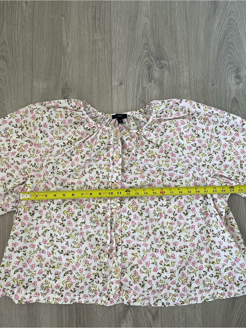 J. Crew Floral Poplin Cotton Blouse - Picture 7 of 8